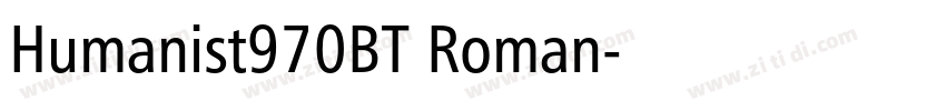 Humanist970BT Roman字体转换